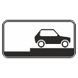 Дорожный знак 8.6.9 «Способ постановки транспортного средства на стоянку» (металл 0,8 мм, III типоразмер: 450х900 мм, С/О пленка: тип В алмазная)